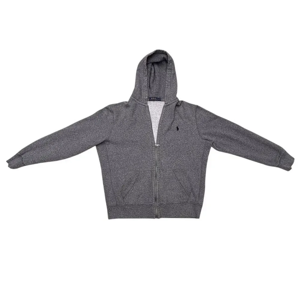 Polo Ralph Lauren Fleece Full-Zip Hoodie Men’s Size L Ash Grey Heather